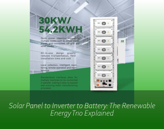 Solar Panel to Inverter to Battery: The Renewable Energy Trio Explained